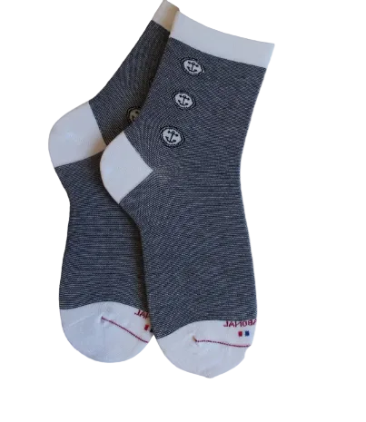 SOCQUETTES FINES RAYURES 53779